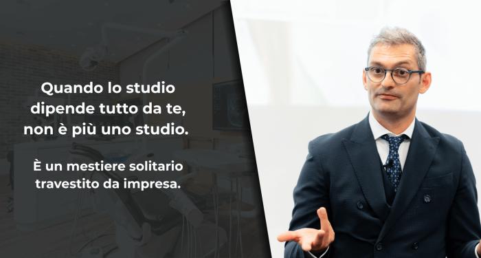 Quando lo studio dipende tutto da te, non è più uno studio. È un mestiere solitario travestito da impresa.